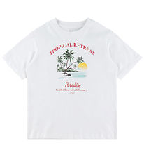 Jack & Jones T-shirt - JorVintage - Bright White/W. Tropical