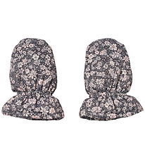 Wheat Luffer - Baby - Muffu - Dark Charcoal Flowers