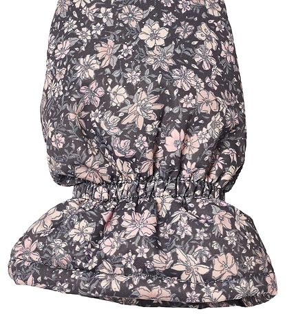 Wheat Luffer - Baby - Muffu - Dark Charcoal Flowers