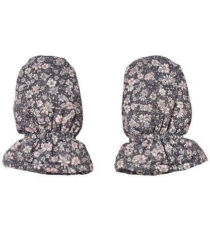 Wheat Luffer - Baby - Muffu - Dark Charcoal Flowers