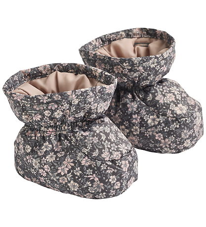 Wheat Futter - Baby - Dark Charcoal flowers