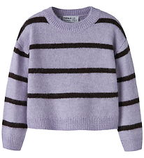 Name it Sweatshirt - Strik - NmfOlenska  - Heirloom Lilac/Chocol