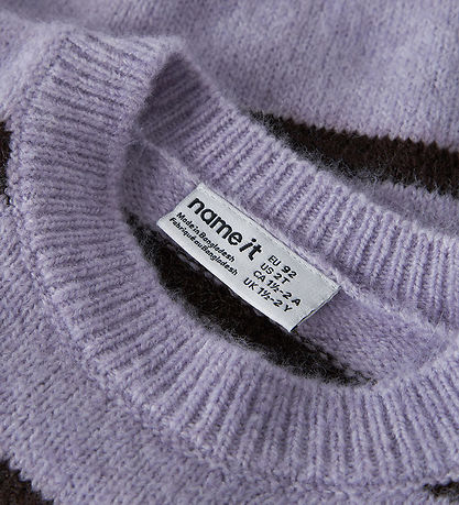 Name it Sweatshirt - Strik - NmfOlenska  - Heirloom Lilac/Chocol