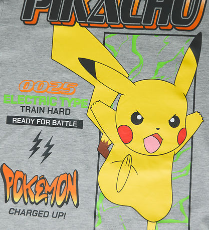 Name it Bluse - NkmSyx - Pokemon - Grey Melange