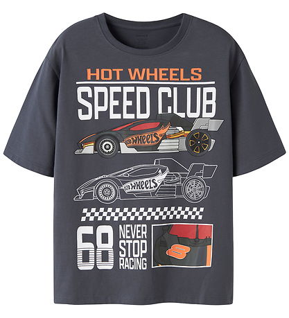Name it T-shirt - NkmSiddi - Hotwheels - Ombre Blue
