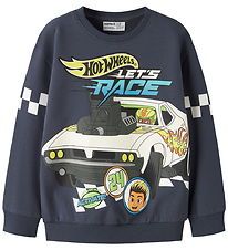 Name it Sweatshirt - NmmSloan - Hotwheels - Ombre Blue/Melnang