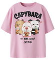 Name it T-shirt - NkfSylla - Capybara - Begonia Pink