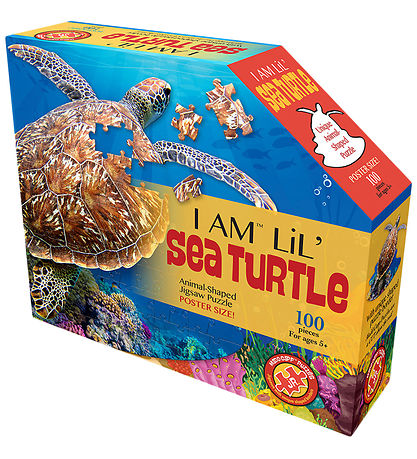 Madd Capp Puzzles Puslespil - 100 Brikker - Havskildpadde