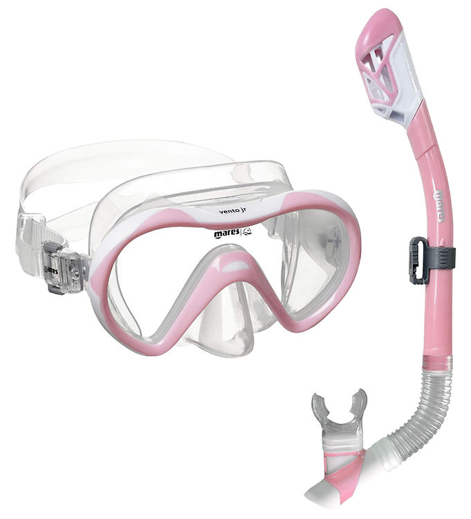 Mares Snorkelsæt - Junior - Combo Vento - Pink/Hvid