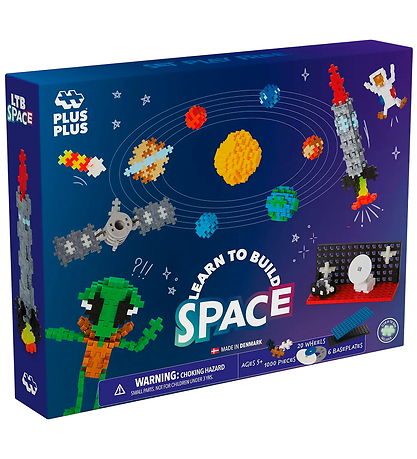 Plus-Plus Supersæt - Learn to build Space - 1000 stk.