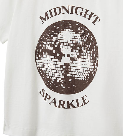 Sofie Schnoor T-shirt - Luna - Brilliant White m. Print
