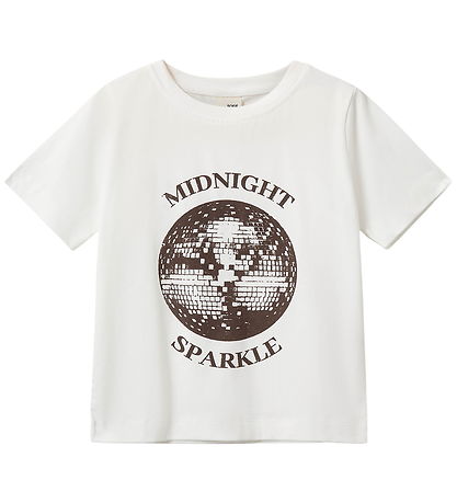 Sofie Schnoor T-shirt - Luna - Brilliant White m. Print