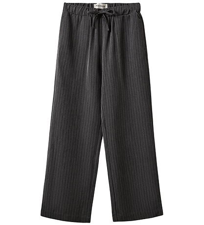 Sofie Schnoor Bukser - NolaSy - Dark Grey Med Striber