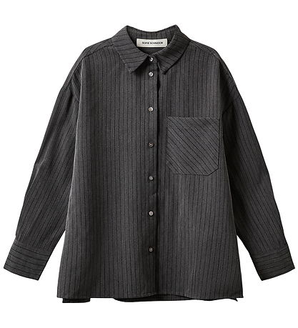 Sofie Schnoor Skjorte - KaliaSy - Dark Grey m. Striber