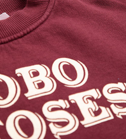 Bobo Choses Sweatshirt - Embossed - Burgundy Red m. Logo