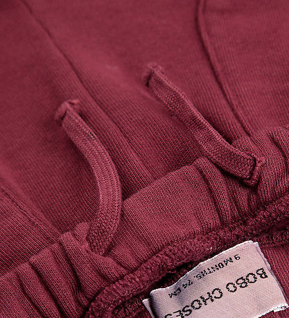 Bobo Choses Sweatpants - Bolder - Burgundy Red m. Logo
