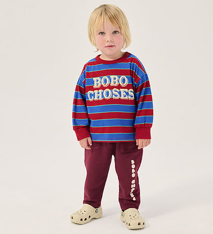 Bobo Choses Sweatpants - Bolder - Burgundy Red m. Logo