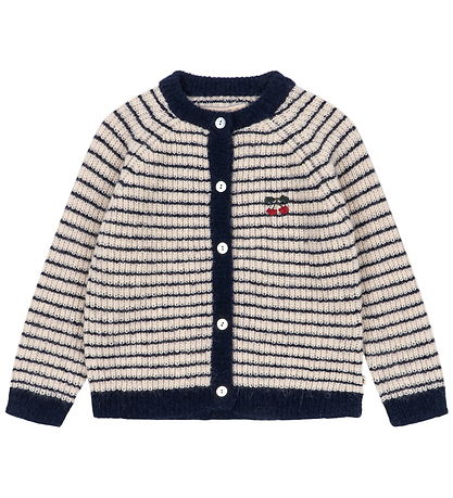 Konges Sløjd Cardigan - Uld - Barli - Navy Stripe