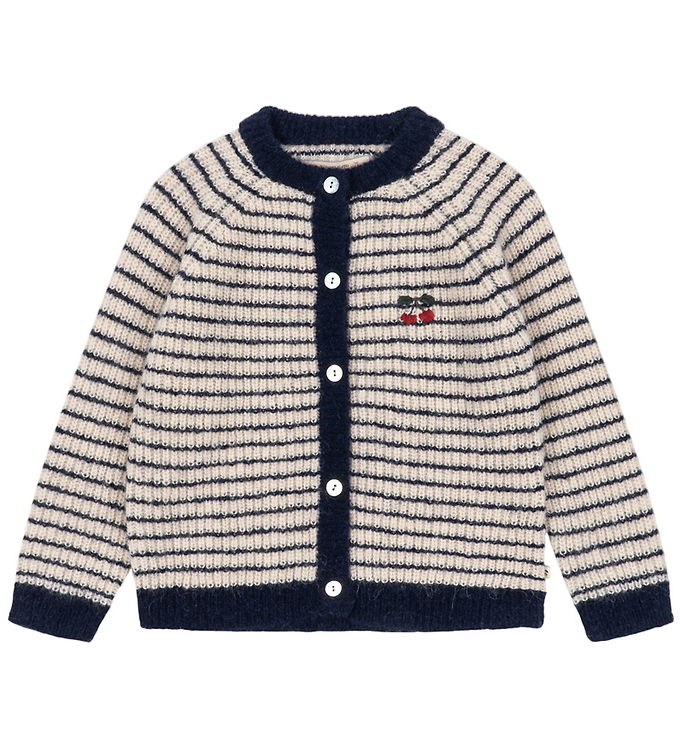 Konges Sløjd Cardigan - Uld - Barli - Navy Stripe