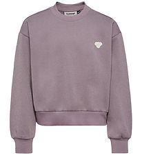 Hummel Sweatshirt - HmlJR - Loose - Gray Ridge m. Glitter