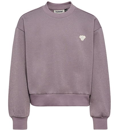 Hummel Sweatshirt - HmlJR - Loose - Gray Ridge m. Glitter