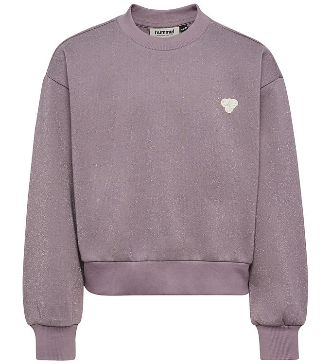 Hummel Sweatshirt - HmlJR - Loose - Gray Ridge m. Glitter