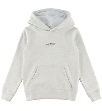 Jack & Jones Hoodie - JcoEcho - Light Grey Melange