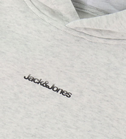 Jack & Jones Hættetrøje - JcoEcho - Light Grey Melange
