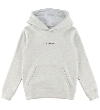 Jack & Jones Hættetrøje - JcoEcho - Light Grey Melange