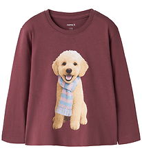 Name It Bluse - NmfVotea - Wild Ginger/Scarf Dog