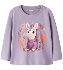 Name It Bluse - NmfVotea - Heirloom Lilac/Autumn Unicorn