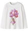 Name It Bluse - NmfVotea - Cloud Dancer/Hedgehog
