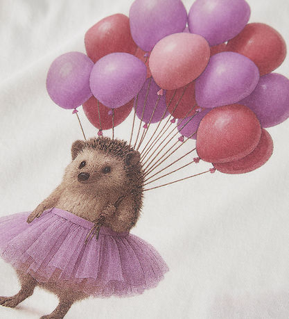 Name It Bluse - NmfVotea - Cloud Dancer/Hedgehog