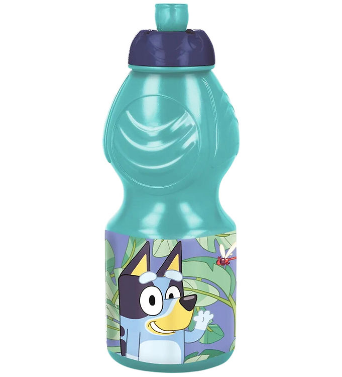 Bluey Drikkedunk - 400 ml - Lyseblå m. Print