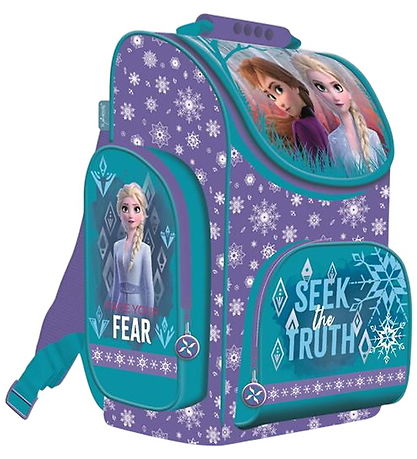 Frozen Skoletaske - Lilla/Turkis