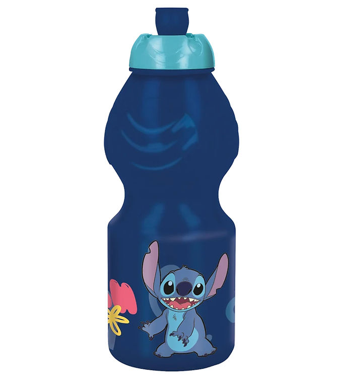 Stitch Drikkedunk - 400 ml - Blå m. Print