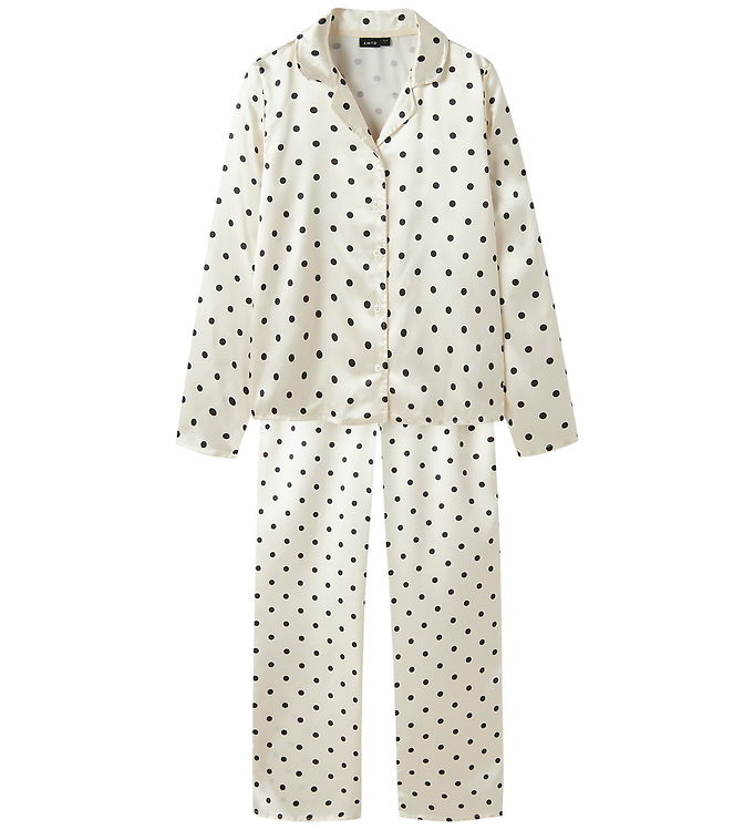 LMTD Pyjamas Sæt - NlfDreamy - Antique White/W. Pirate Black
