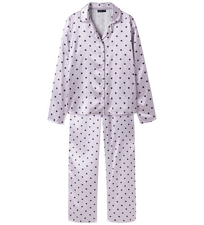 LMTD Pyjamas Sæt - NlfDreamy - Misty Lilac/W. Raisin