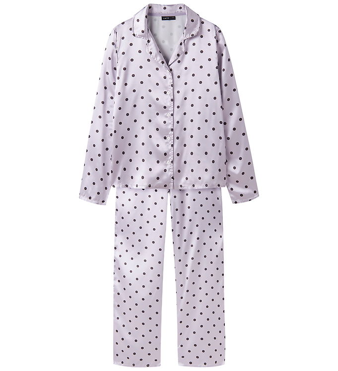LMTD Pyjamas Sæt - NlfDreamy - Misty Lilac/W. Raisin