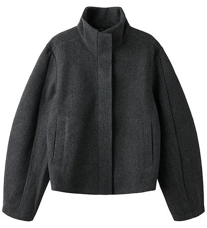 LMTD Jakke - NlfBarina - Dark Grey Melange