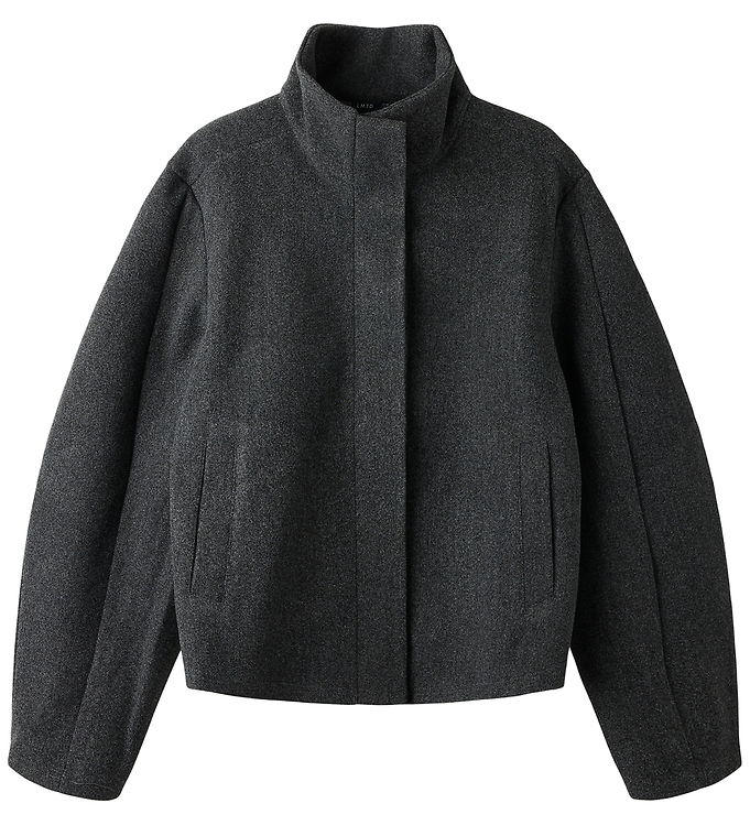LMTD Jakke - NlfBarina - Dark Grey Melange