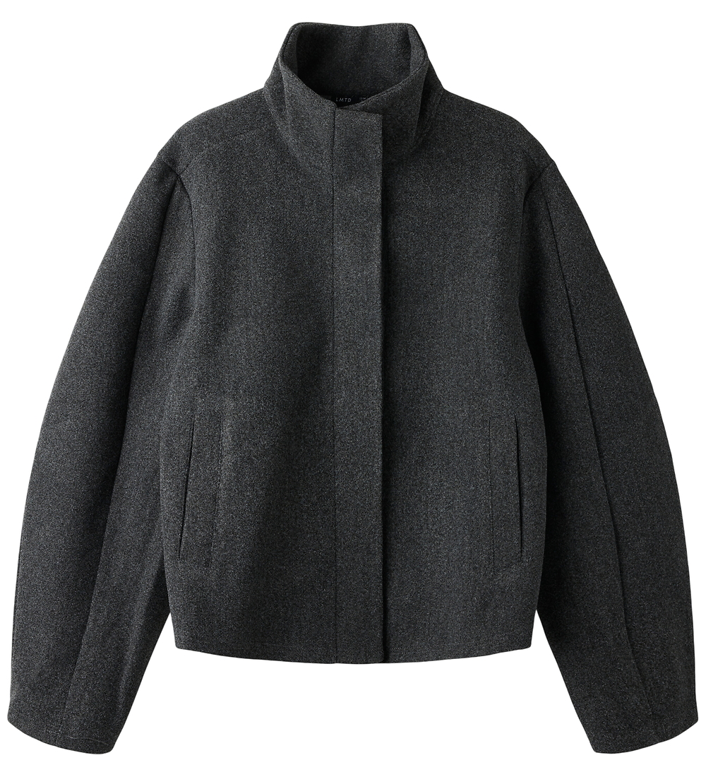 LMTD Jas - NlfBarina - Dark Grey Melange - LMTD - 15-16 jaar (170-176) - Tussenjassen