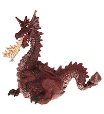 Papo Bordeaux Drage m. Ild - H: 11 cm Papo Bordeaux Drage m. Ild - H: 11 cm
