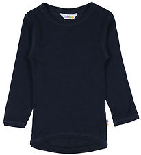 Joha Bluse - Uld - Navy Joha Bluse - Uld - Navy