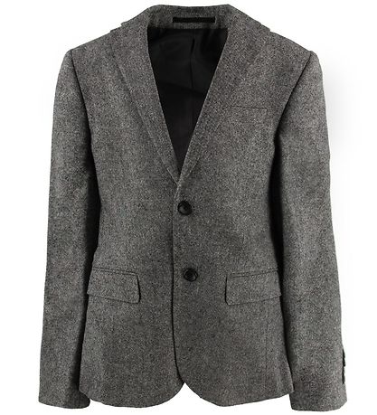Grunt Blazer - Ull/Polyester stoff - Salt og Pepper Grunt Blazer - Ull/Polyester stoff - Salt og Pepper