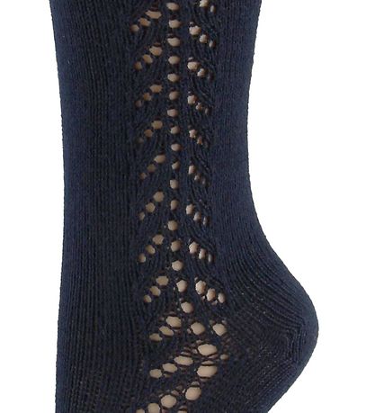Condor Knee High Socks - Pointelle - Navy Condor Knee High Socks - Pointelle - Navy