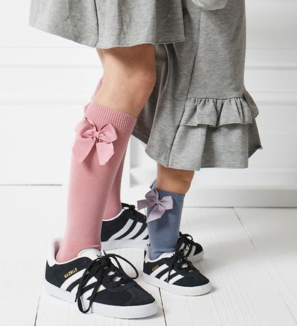 Condor Knee-High Socks w. Bow - White Condor Knee-High Socks w. Bow - White