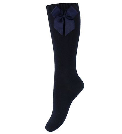 Condor Knee-High Socks w. Bow - Navy Condor Knee-High Socks w. Bow - Navy
