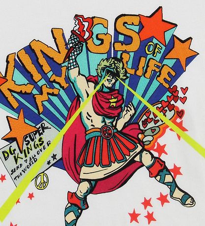 Dolce & Gabbana T-shirt - Superhero - Hvid Dolce & Gabbana T-shirt - Superhero - Hvid