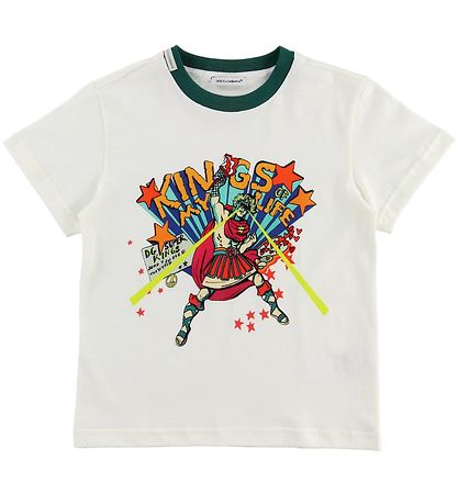 Dolce & Gabbana T-shirt - Superhero - Hvid Dolce & Gabbana T-shirt - Superhero - Hvid